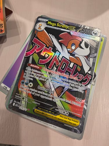 Customer photo review of Pokemon Mega Evolution Ascended Heroes Tech Sticker Collection (Limit 1 of each)