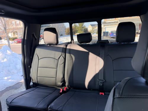 Customer photo review of Premium Custom-Fit Seat Covers