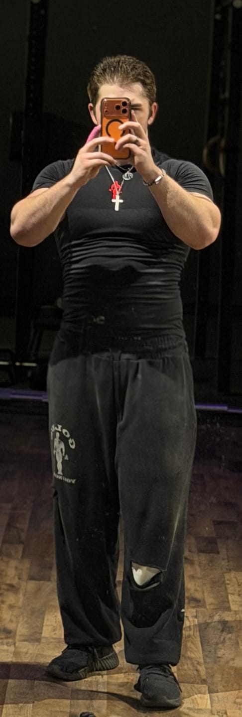 Customer photo review of 2054 - Gold's Iron Legacy Layered Joggers