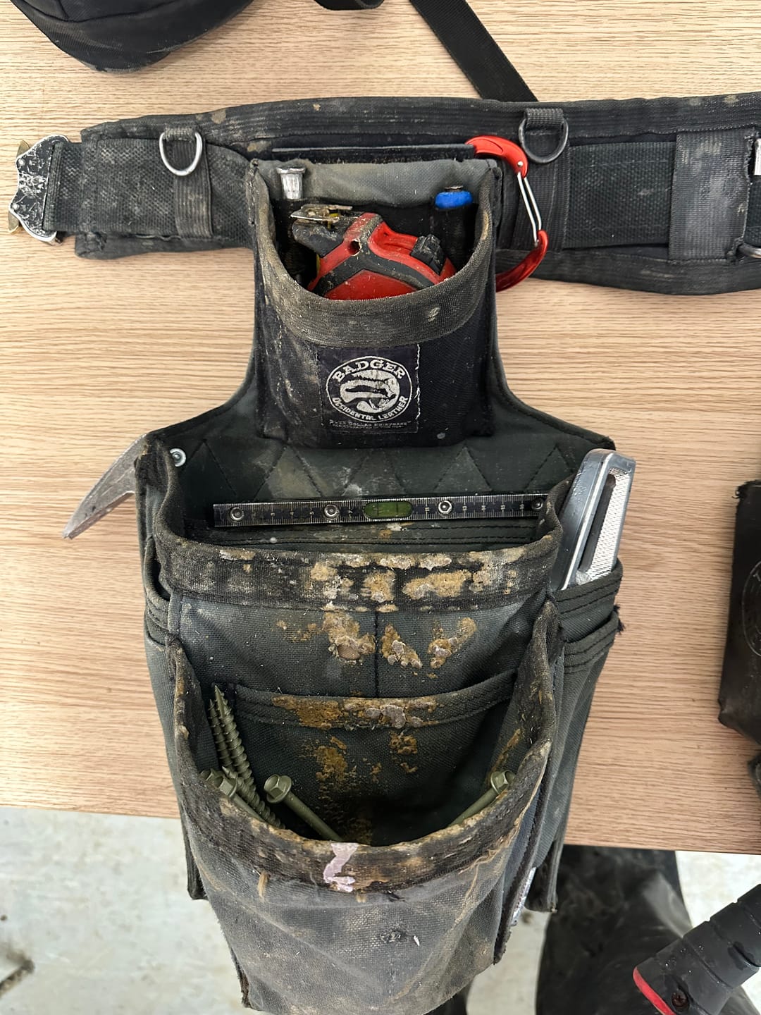 Customer photo review of Badger Toolbelts | Framer Fastener Bag