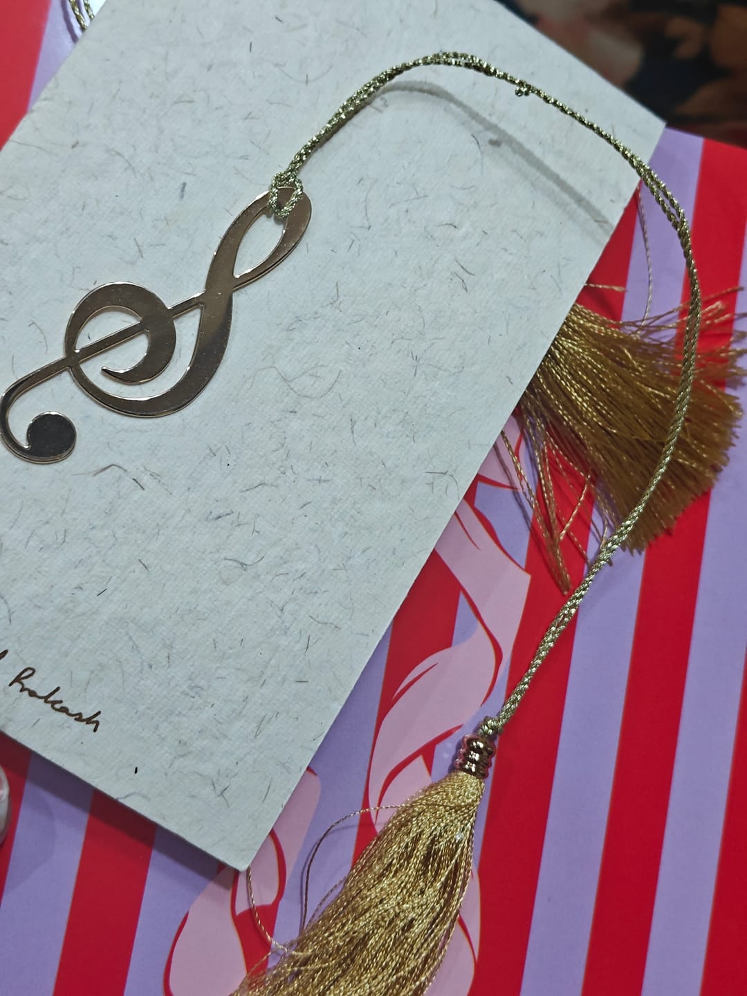 Customer photo review of Bookmark Musical Symbol Clef