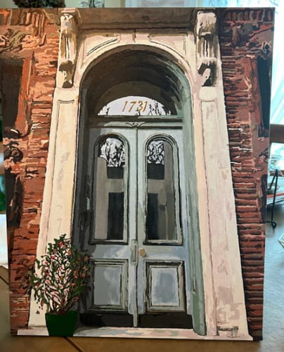 Customer photo review of Custom Landscape Paint By Numbers