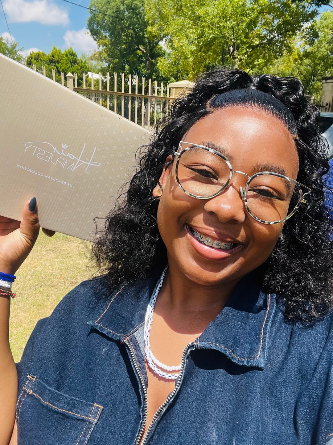 Customer photo review of LUSANDA - Water Wave Brazilian 13x4 Lace Front Wig