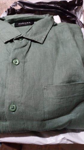 Customer photo review of PORTOFINO Linen Shirt