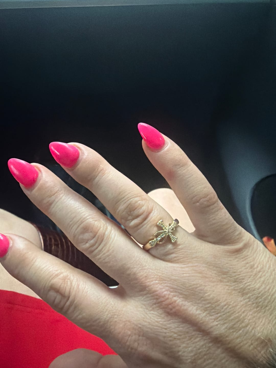Customer photo review of FREE Today: Golden/Silver Mobius Cross Ring: Carry His Grace in Daily Wear