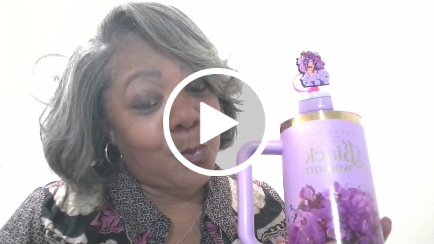Customer video review of Orchid Purple “Royalty Blossomed” Insulated Tumbler – "It’s a Beautiful Day to be a Black Woman"