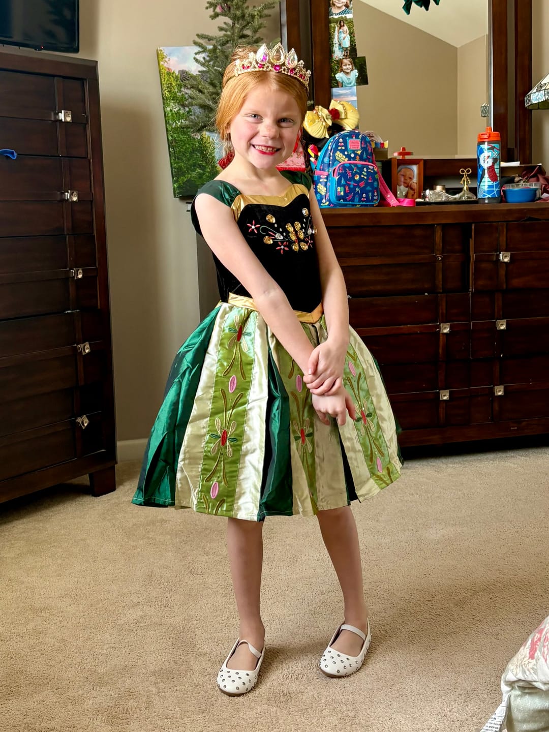 Customer photo review of Portrait Petites Coronation Ice Princess Twirl Length Gown
