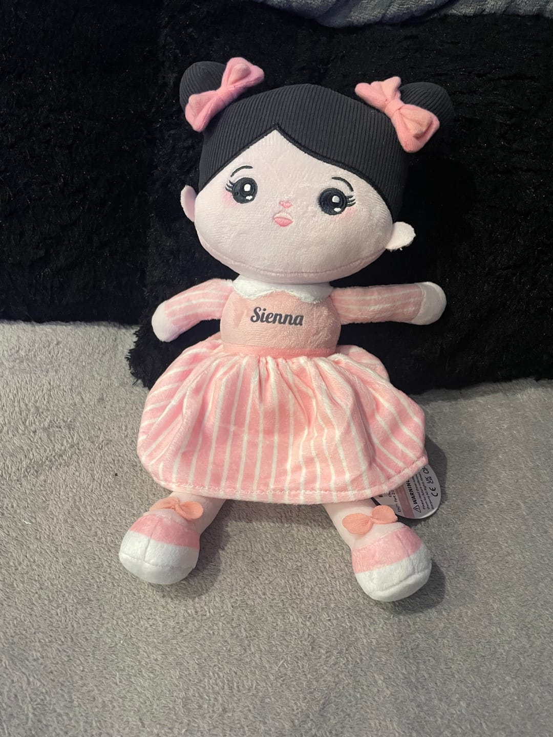 Customer photo review of Poupée personnalisée et couverture bébé douce de 89 cm (35 pouces)