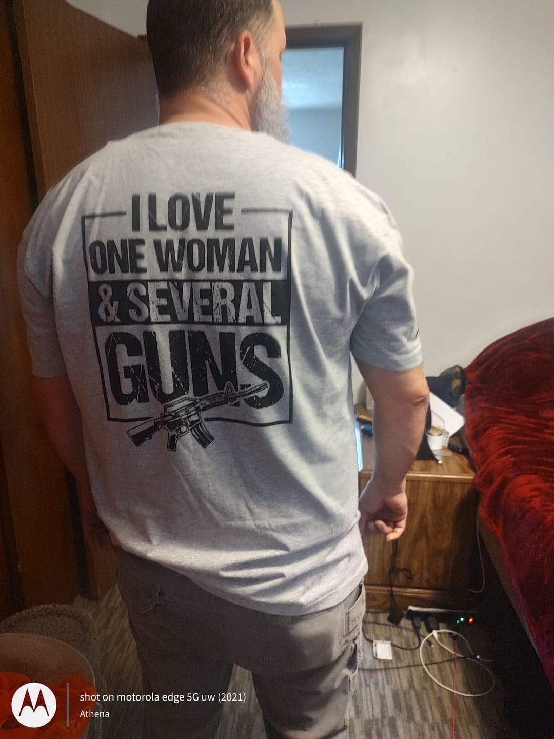 Customer photo review of I Love One Woman & Several Guns