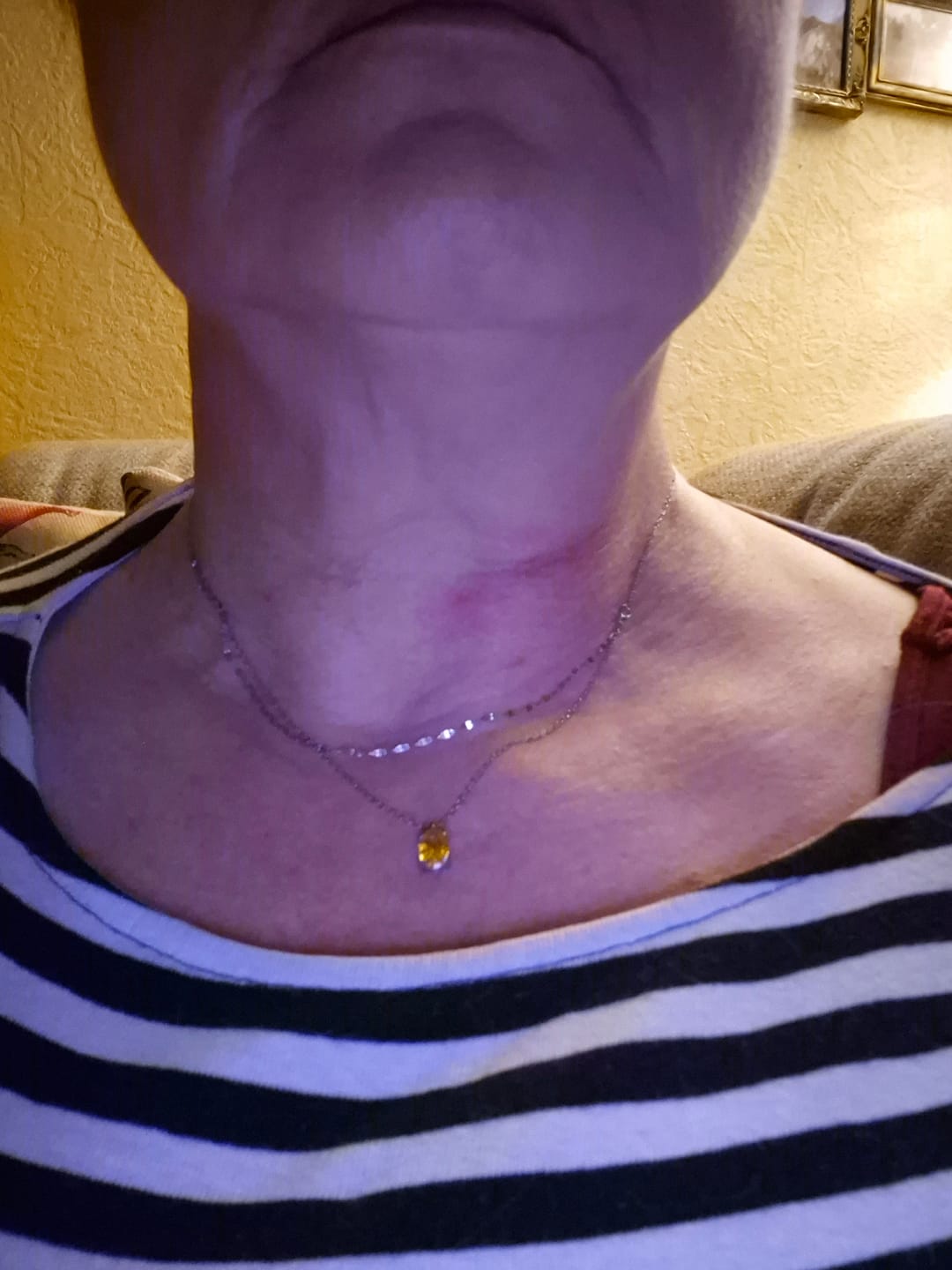 Customer photo review of Citrin Halskette - Freudenträne Anhänger
