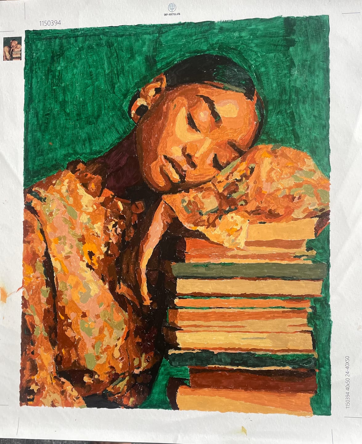 Customer photo review of Sleepy stories | Paint by Number