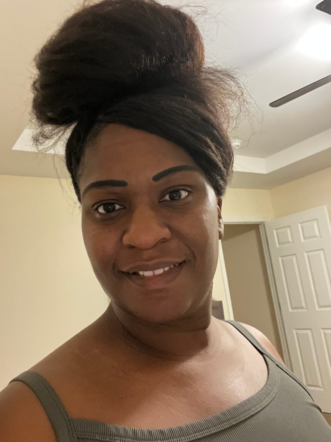 Customer photo review of Kinky Straight Bulk Hair Extensions for Braiding