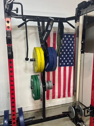 Customer photo review of EZ Grip Bumper Plates - 230/370 lbs set - color