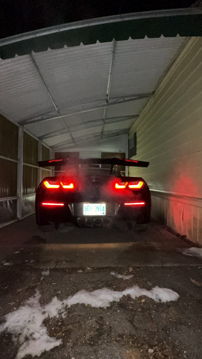 Customer photo review of Corvette C7 ZR1 ZTK Conversion Rear Spoiler High Wing