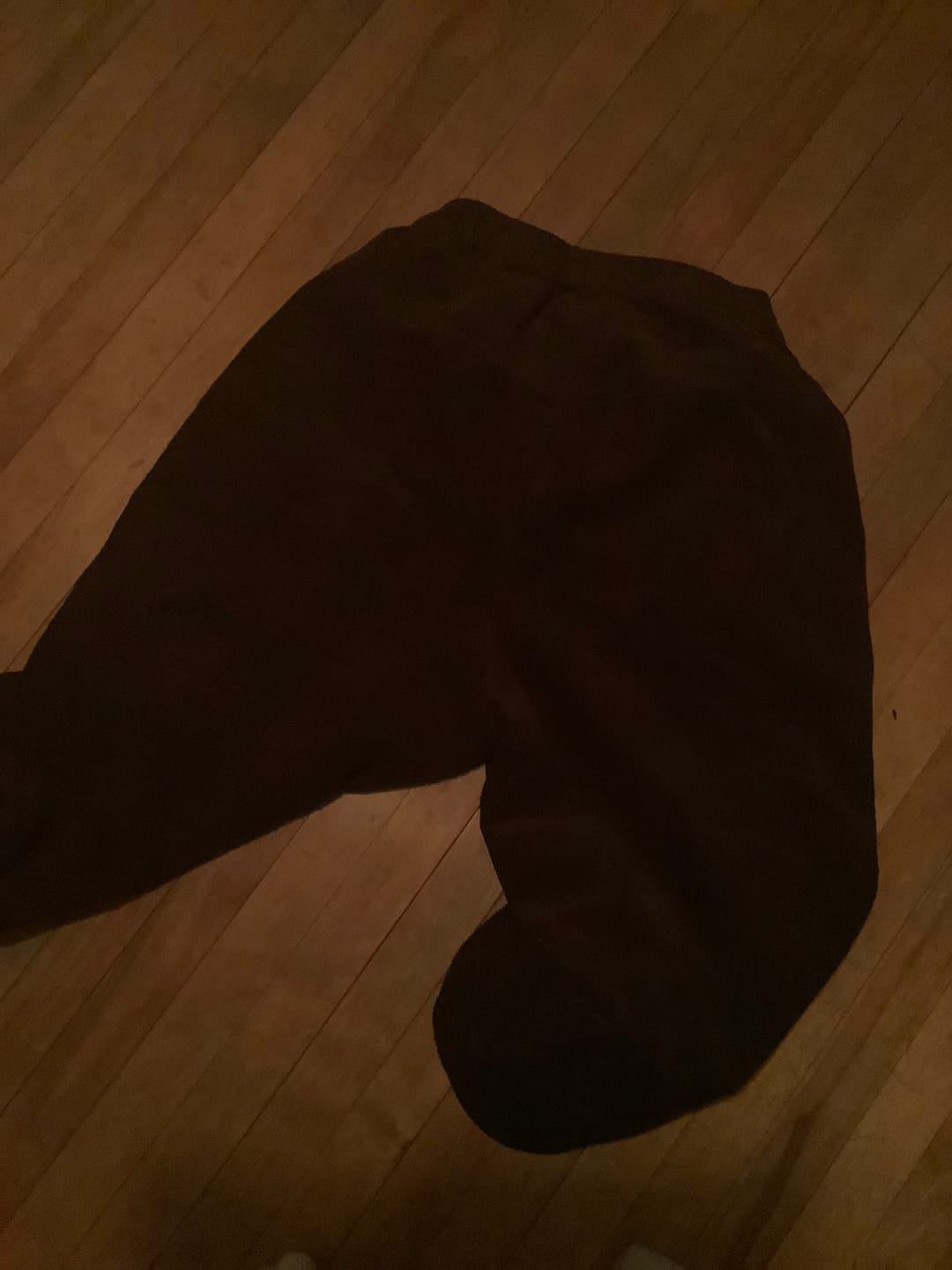 Customer photo review of Plus Size Women Retro Plaid Corduroy Loose Harem Pants
