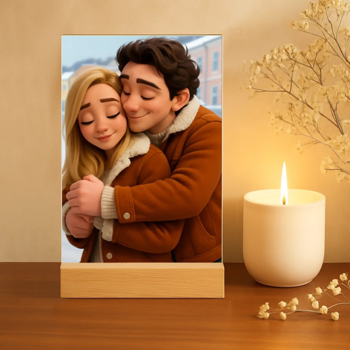 Customer photo review of Cartoon Love - Personalisierter Acrylaufsteller mit Cartoon-Effekt