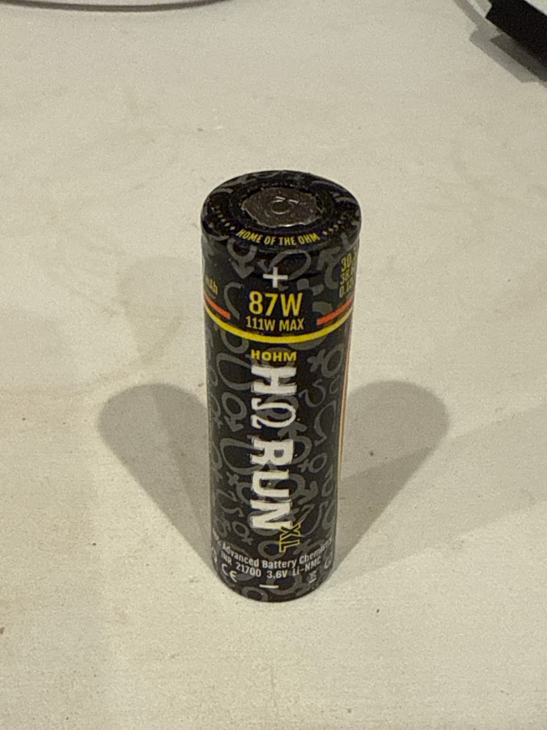 Customer photo review of Hohm Tech Run XL 21700 4007mAh 30.3A Battery