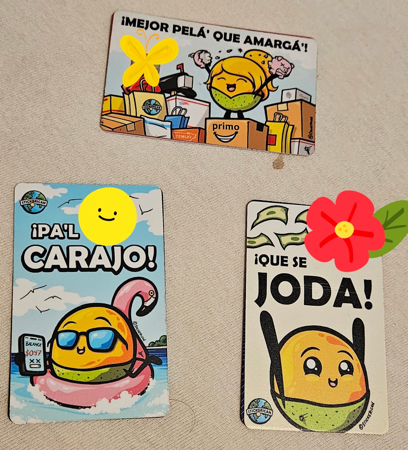 Customer photo review of Que Se Joda - Sticker para Tarjeta de Crédito