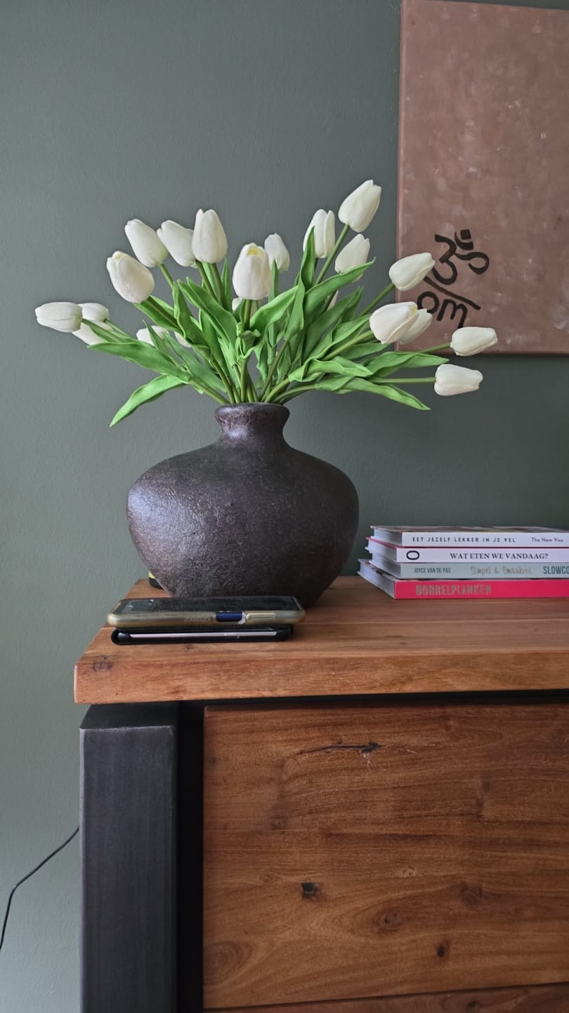 Customer photo review of Tulpen Boeket - Wit (25 stengels)