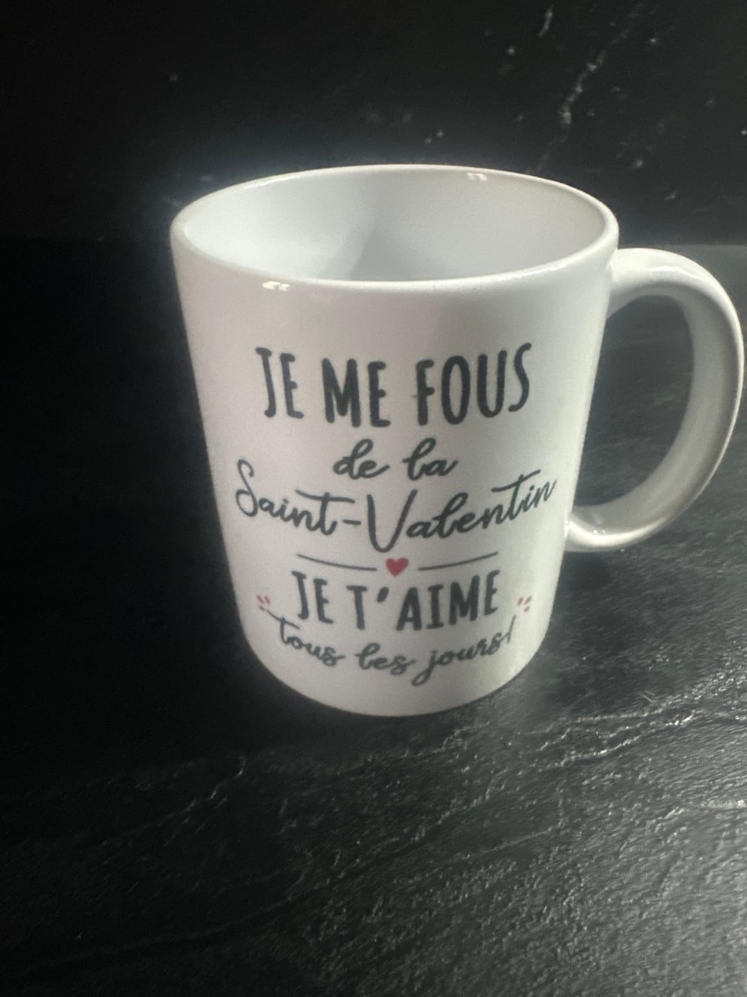 Customer photo review of Avec toi - Tasse personnalisée pour couple avec phrases amusantes