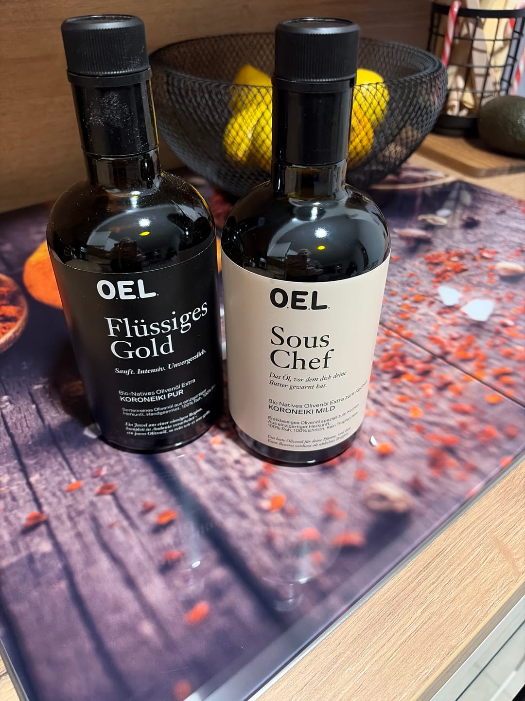 Customer photo review of Sous Chef 0,5 l Glasflasche - Bio Natives Olivenöl Extra