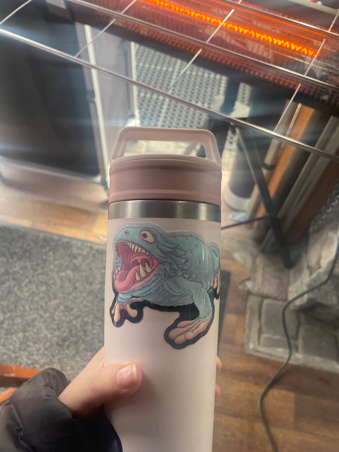 Customer photo review of Limited Edition “Yeti Frog” Glossy Vinyl Sticker