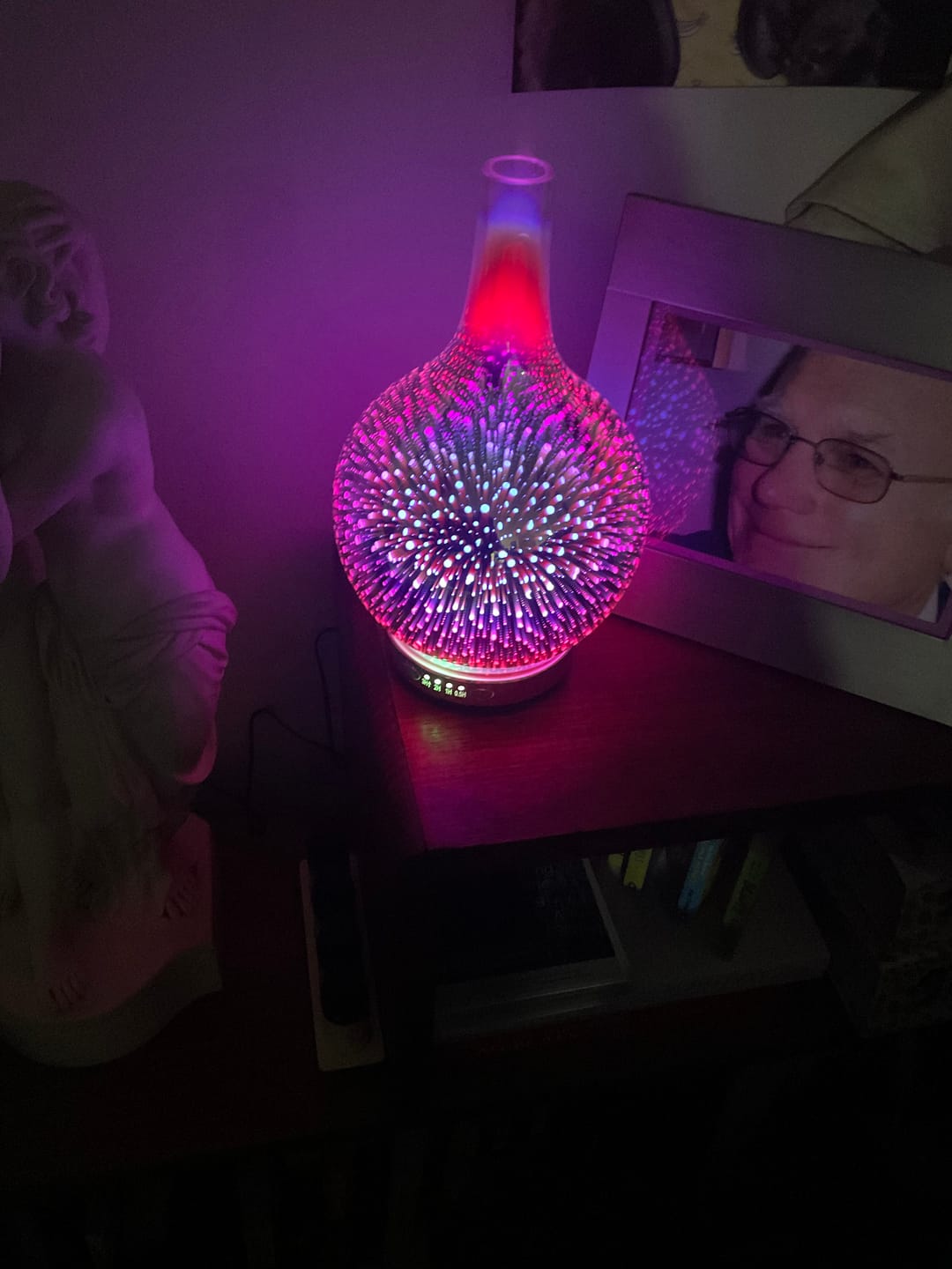 Customer photo review of Oil Aroma Diffuser 3D Glass