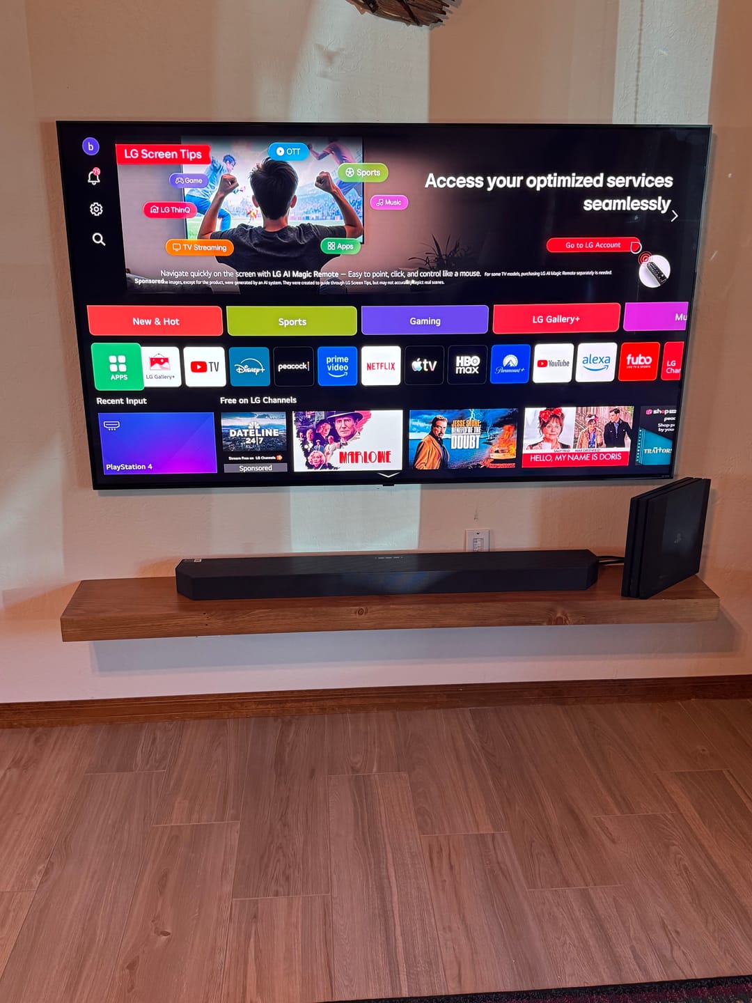 Customer photo review of Modern 3" Thick Floating Shelves