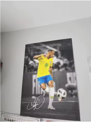 Customer photo review of Neymar Wall Poster