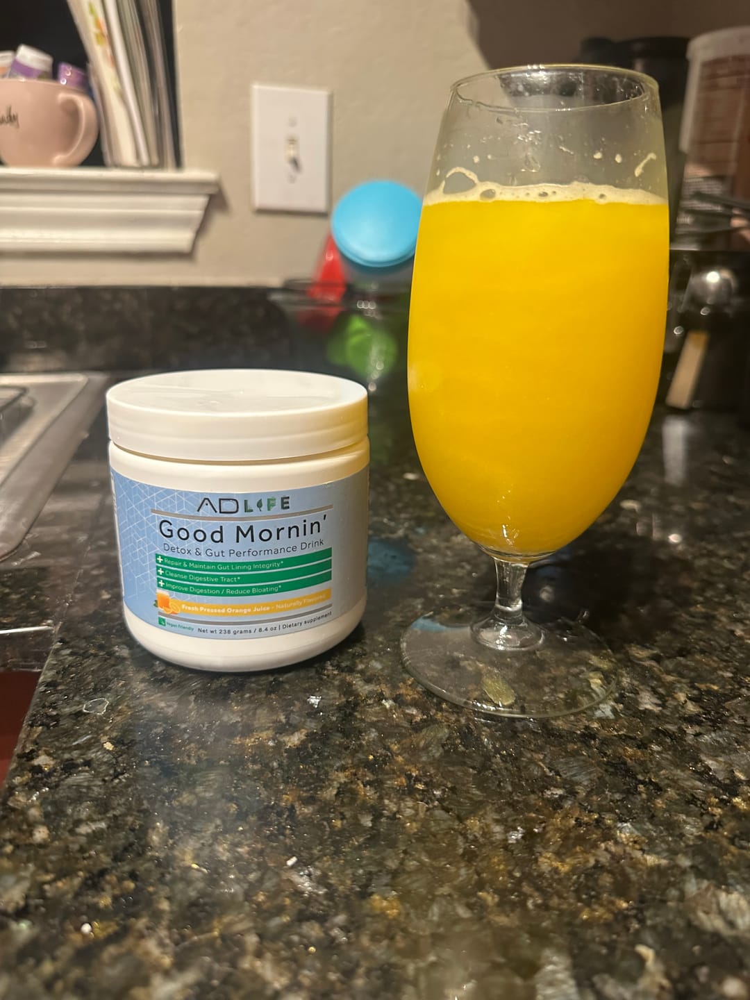 Customer photo review of Good Mornin | Detox and Gut Performance Drink