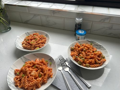 Customer photo review of Belleek Living Marble Pasta Bowl Set of 4 - Extra 25% off with LC25