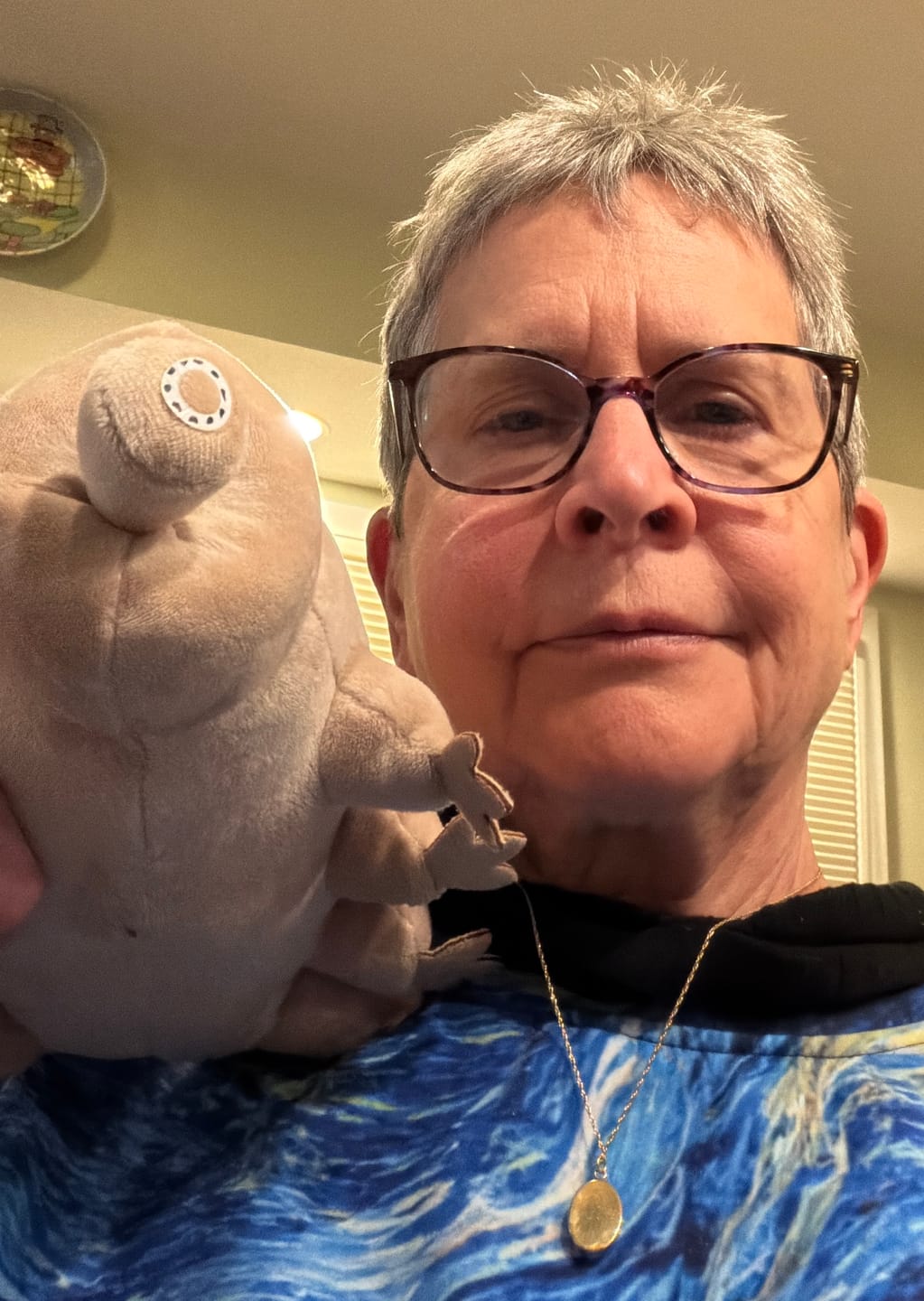 Customer photo review of Tardigrade Water Bear Soft Stuffed Plush Toy