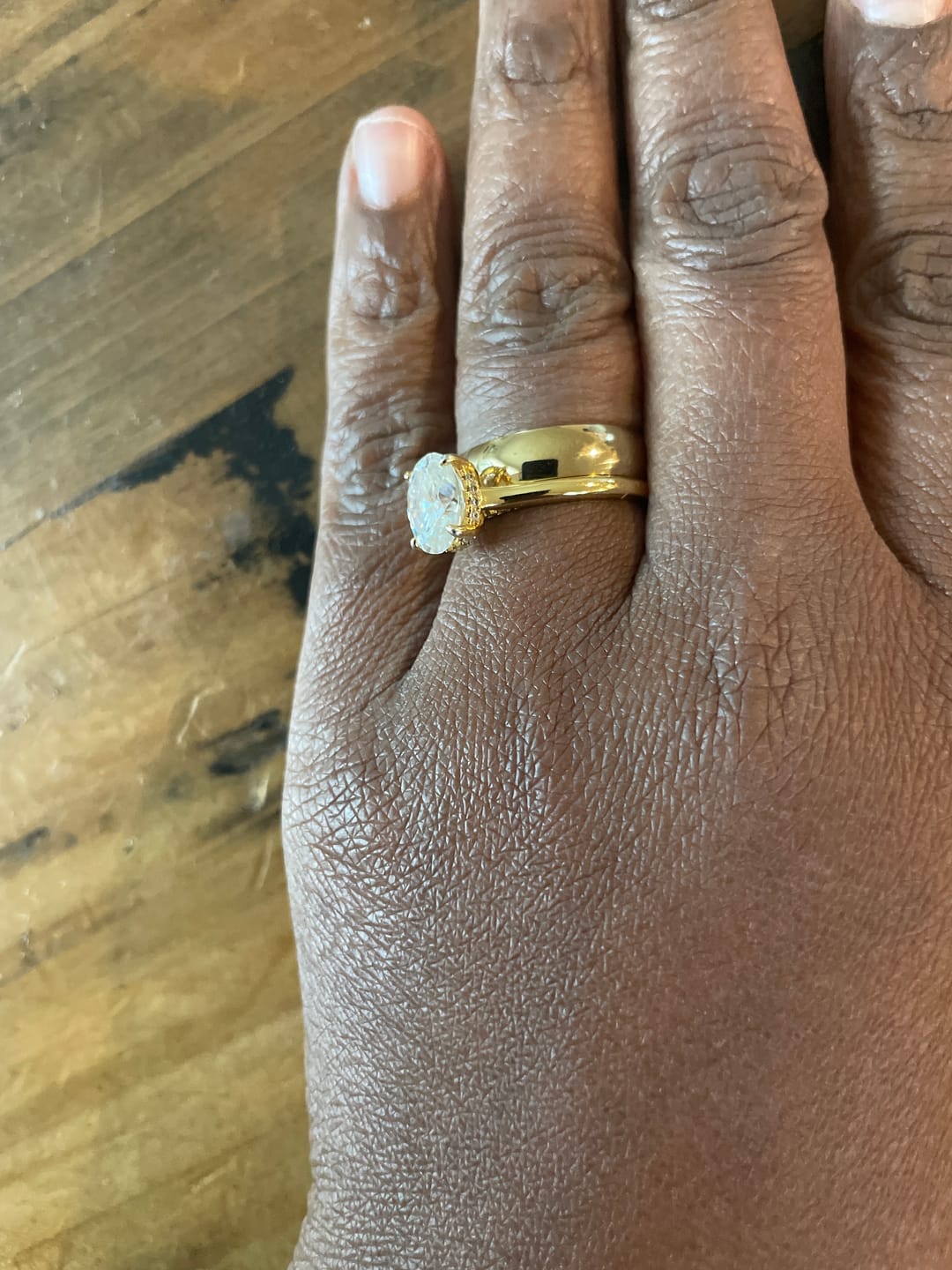 Customer photo review of Simple Band Ring