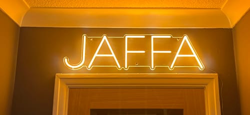 Customer photo review of Custom Neon: JAFFA