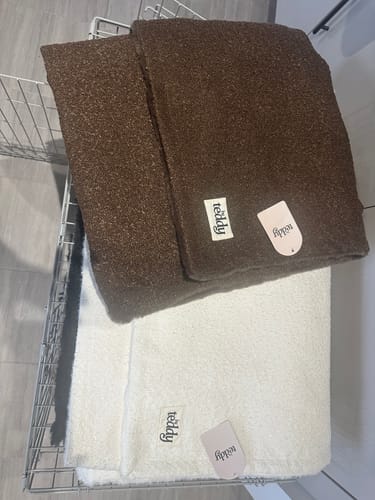 Customer photo review of The Bouclé Blanket