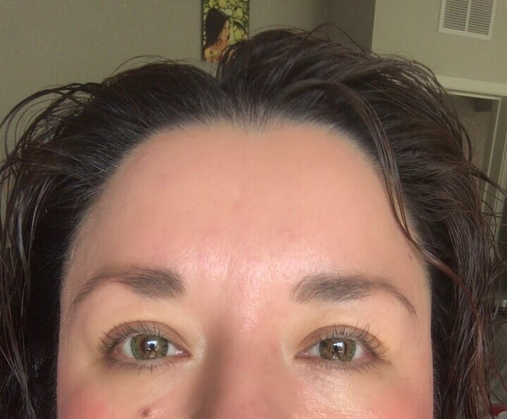 Customer photo review of New 3-Tone Green Prescription Colored Contact Lenses