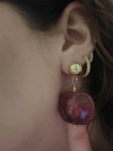 Reseña con foto de un cliente sobre Aros Círculo Grande