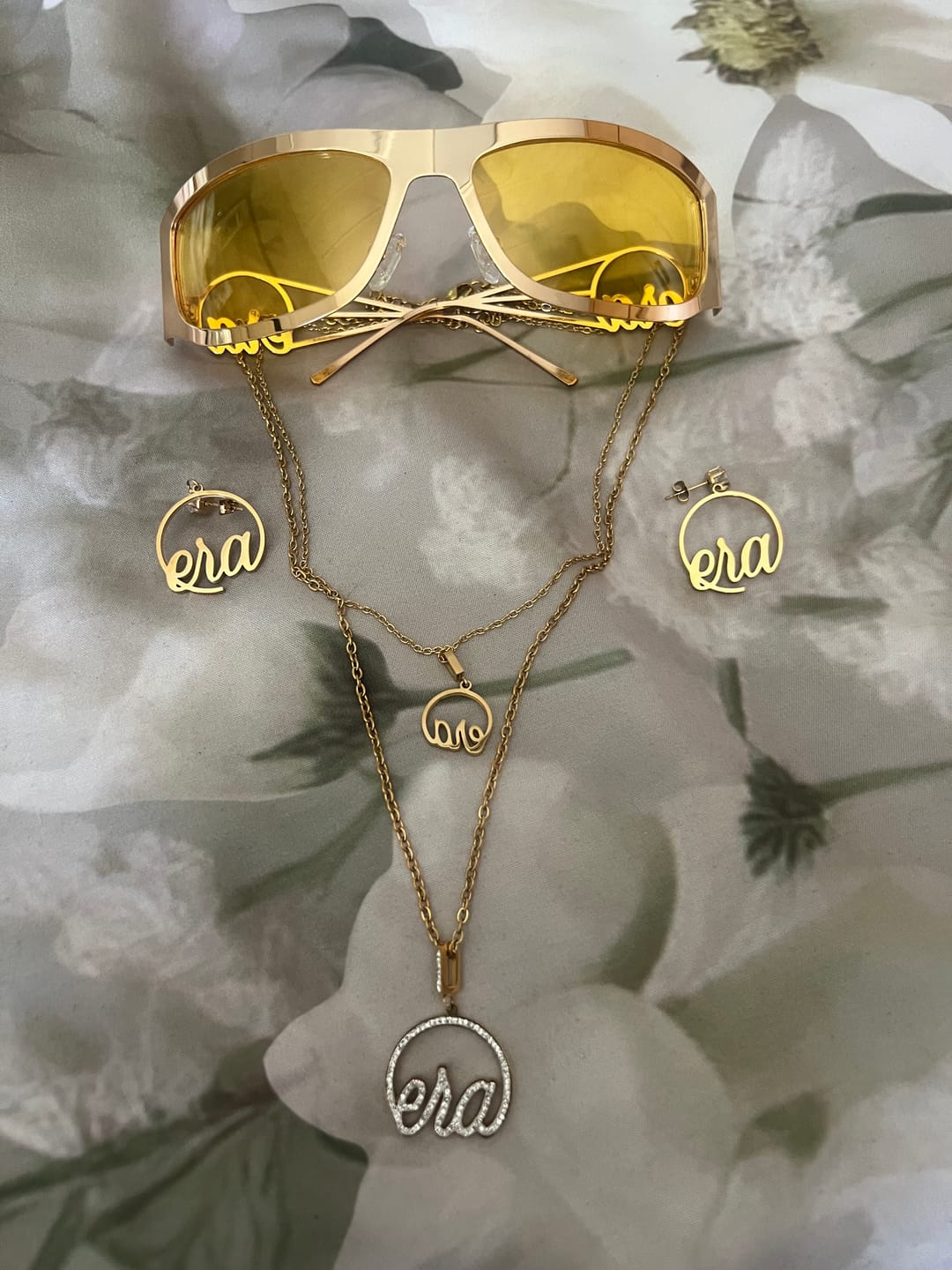 Customer photo review of Gold Precious Logo Necklace