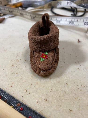 Customer photo review of Mini Moccasin keychain PDF