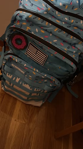 Customer photo review of Mochila Táctica V1 45L All in Blue Glazed