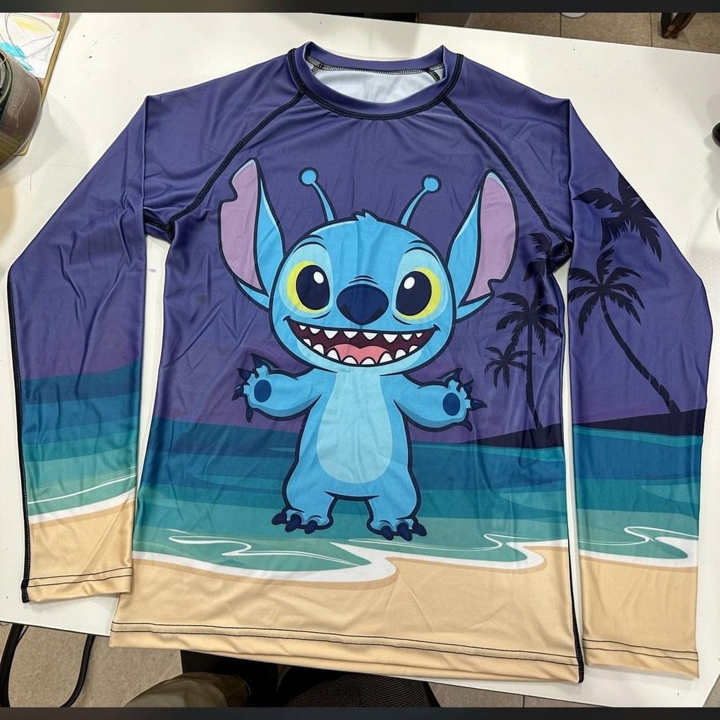 Customer photo review of Island Tropical Alien BJJ Rashguard