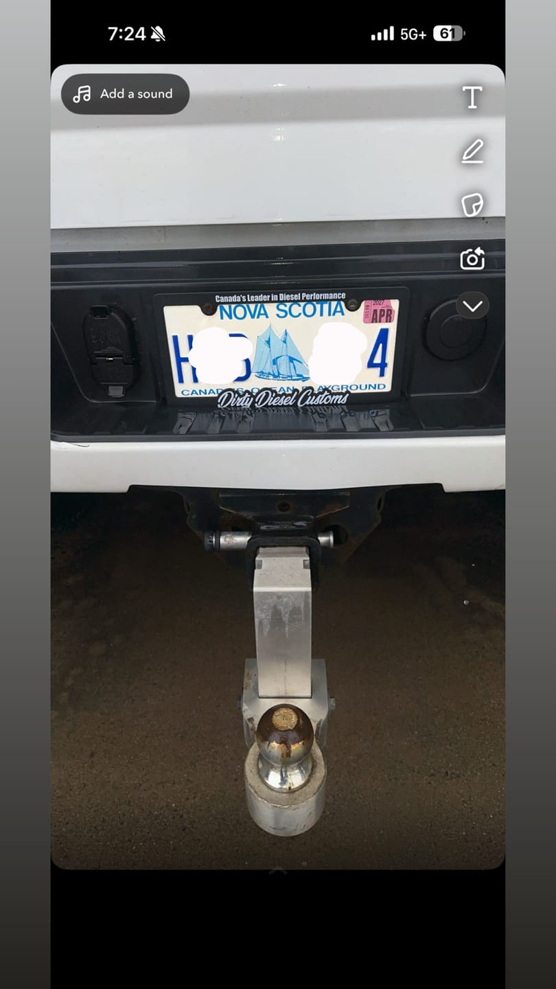Customer photo review of Dirty Diesel License Plate Frame