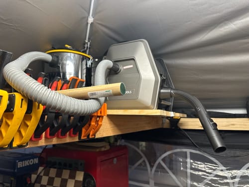 Customer photo review of Retractable Vacuum Extension Hose Reel-1-1/4in-30ft