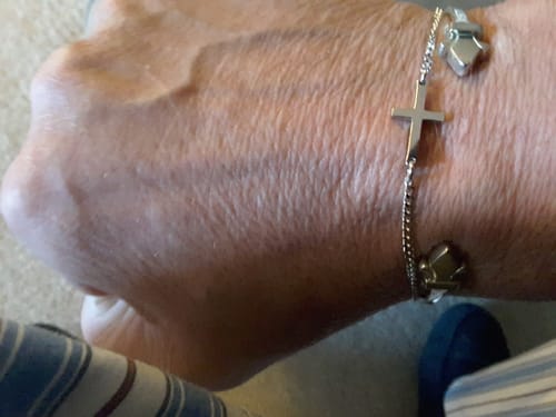 Customer photo review of CROSS BRACELET | Silver
