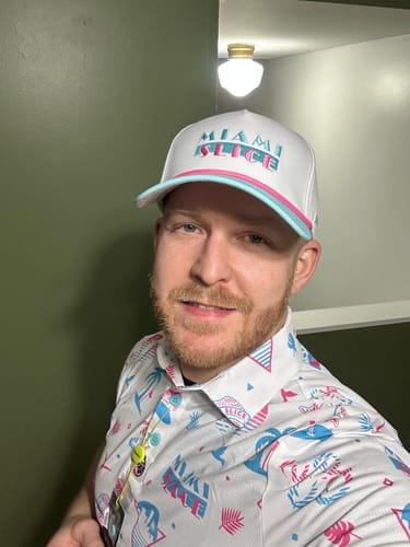 Customer photo review of Miami Slice Hat White