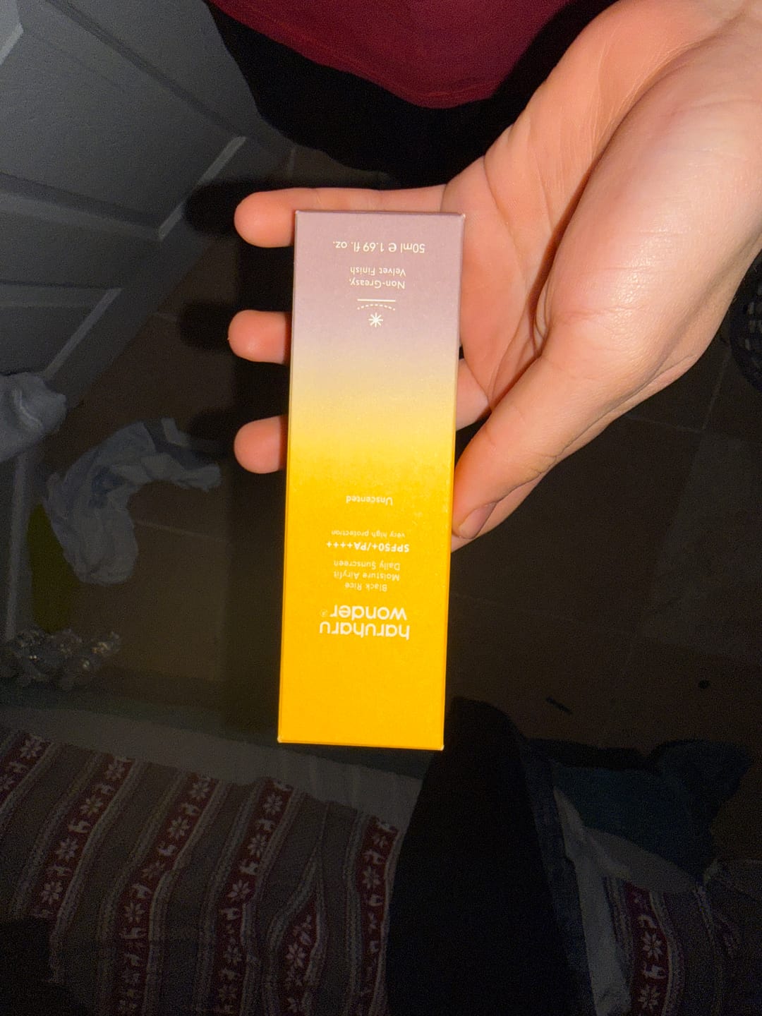 Customer photo review of Moisture Airyfit Daily Sunscreen SPF50+/PA++++ / Unscented
