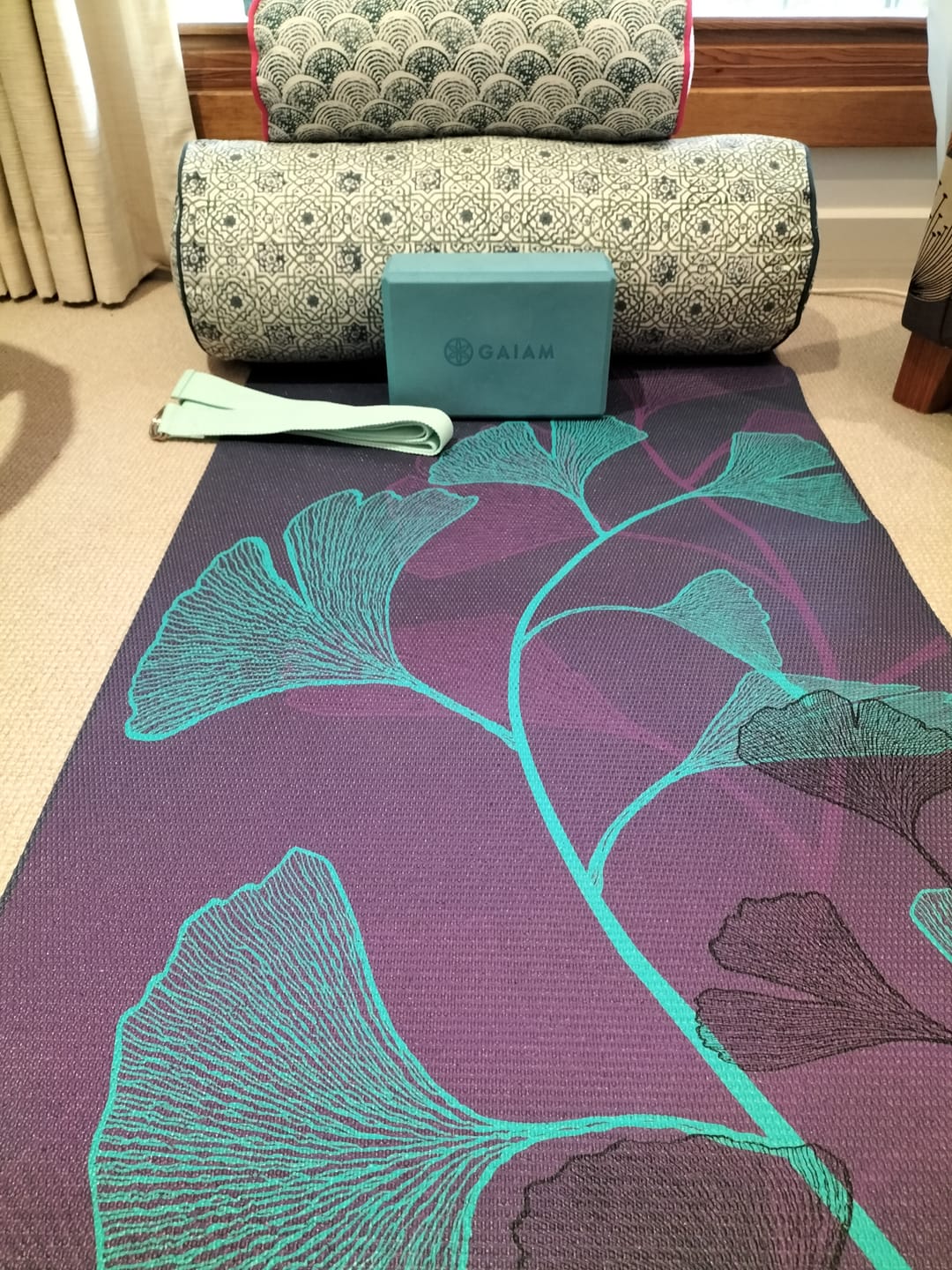 Customer photo review of Moroccan Dreams Round Yoga Bolster