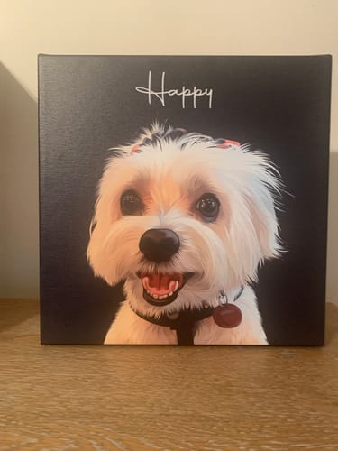 Customer photo review of Pet Art Canvas Wrap
