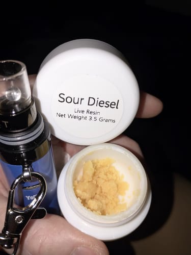 Customer photo review of Sour Diesel | Live Resin