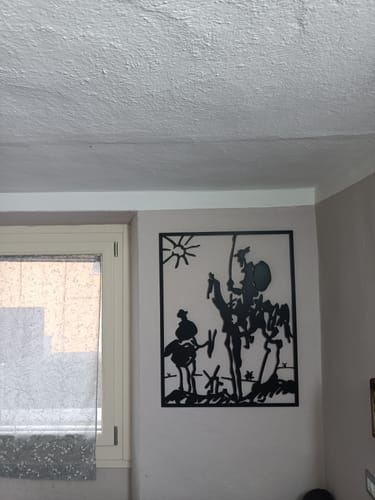 Customer photo review of Décoration murale en métal - Picasso Don Quichotte (V.02)